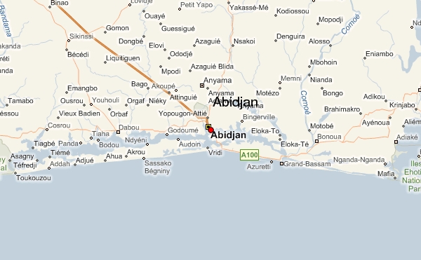 map of abidjan